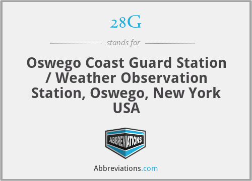 28G - Oswego Coast Guard Station / Weather Observation Station, Oswego, New York USA