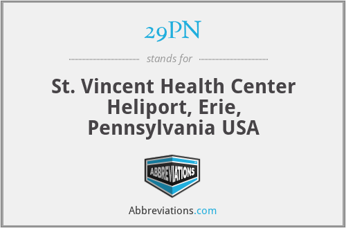 29PN - St. Vincent Health Center Heliport, Erie, Pennsylvania USA