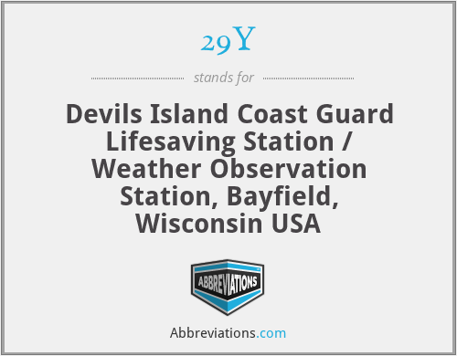 29Y - Devils Island Coast Guard Lifesaving Station / Weather Observation Station, Bayfield, Wisconsin USA