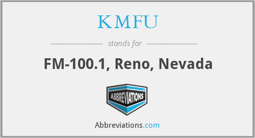 KMFU - FM-100.1, Reno, Nevada