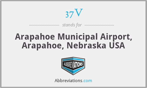 37V - Arapahoe Municipal Airport, Arapahoe, Nebraska USA