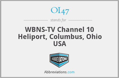 OI47 - WBNS-TV Channel 10 Heliport, Columbus, Ohio USA