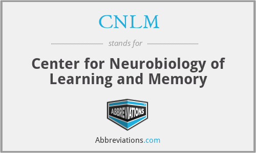 CNLM - Center for Neurobiology of Learning and Memory