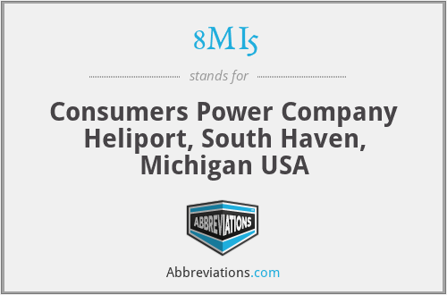 8MI5 - Consumers Power Company Heliport, South Haven, Michigan USA