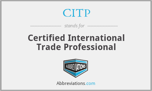 CITP - Certified International Trade Professional