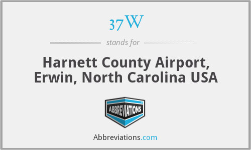 37W - Harnett County Airport, Erwin, North Carolina USA