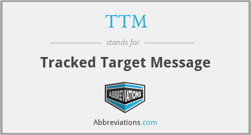 TTM - Tracked Target Message