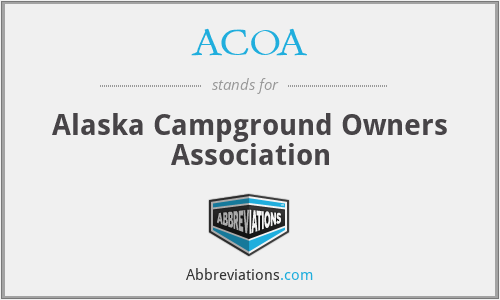 ACOA - Alaska Campground Owners Association