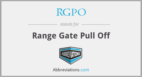 RGPO - Range Gate Pull Off