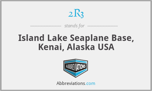 2R3 - Island Lake Seaplane Base, Kenai, Alaska USA
