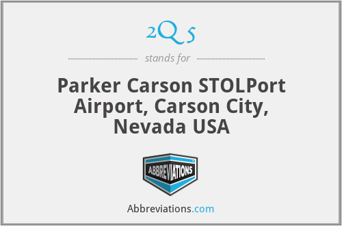 2Q5 - Parker Carson STOLPort Airport, Carson City, Nevada USA