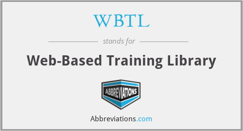 WBTL - Web-Based Training Library