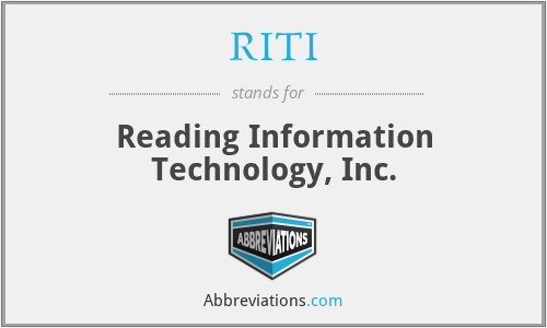 RITI - Reading Information Technology, Inc.
