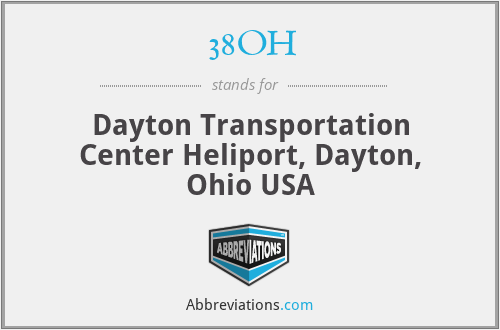 38OH - Dayton Transportation Center Heliport, Dayton, Ohio USA