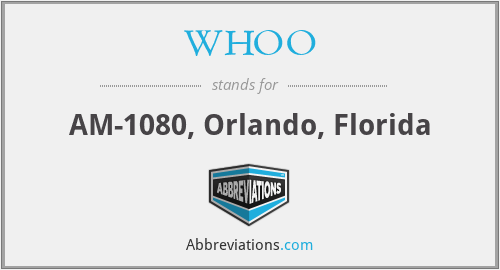 WHOO - AM-1080, Orlando, Florida