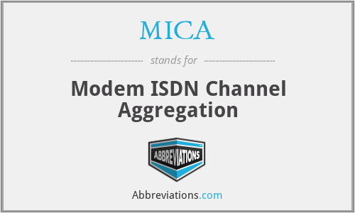MICA - Modem ISDN Channel Aggregation