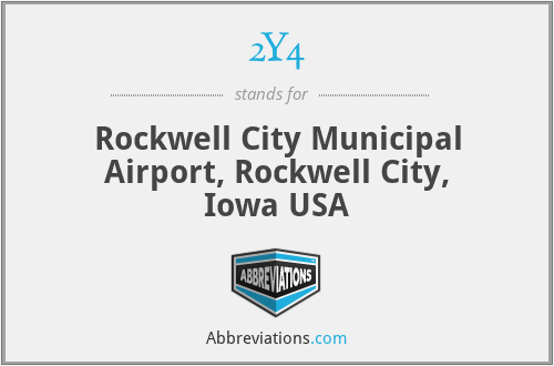 2Y4 - Rockwell City Municipal Airport, Rockwell City, Iowa USA
