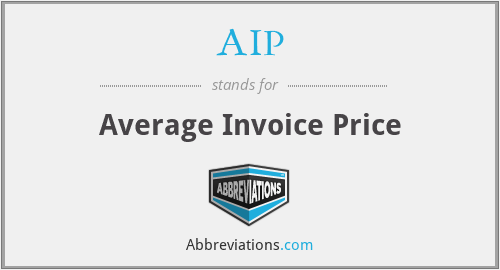 AIP - Average Invoice Price
