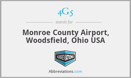 4G5 - Monroe County Airport, Woodsfield, Ohio USA