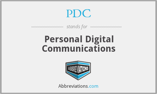 PDC - Personal Digital Communications