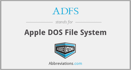 ADFS - Apple DOS File System