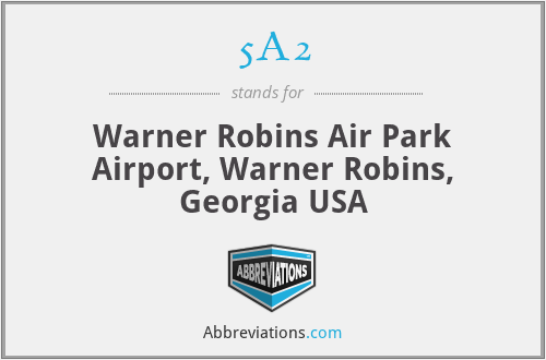 5A2 - Warner Robins Air Park Airport, Warner Robins, Georgia USA