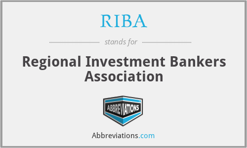 RIBA - Regional Investment Bankers Association