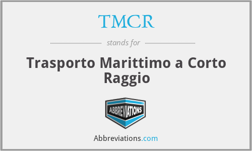 TMCR - Trasporto Marittimo a Corto Raggio
