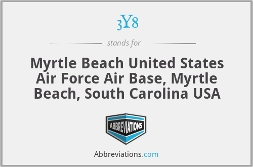 3Y8 - Myrtle Beach United States Air Force Air Base, Myrtle Beach, South Carolina USA