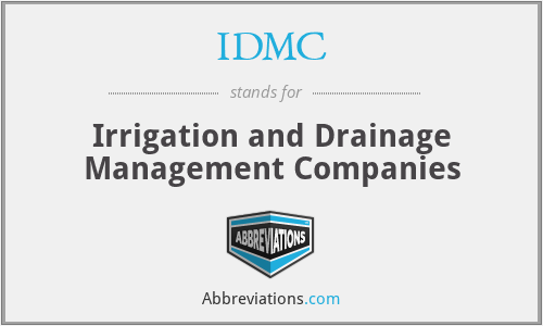 IDMC - Irrigation and Drainage Management Companies