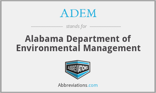 ADEM - Alabama Department of Environmental Management