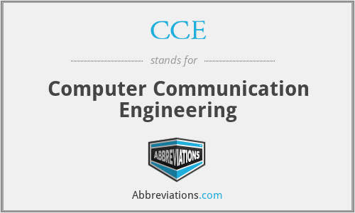 CCE - Computer Communication Engineering