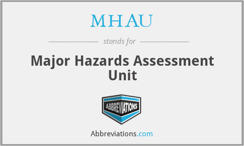 MHAU - Major Hazards Assessment Unit