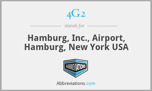 4G2 - Hamburg, Inc., Airport, Hamburg, New York USA