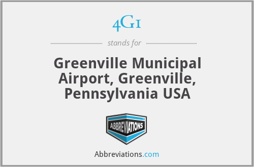 4G1 - Greenville Municipal Airport, Greenville, Pennsylvania USA