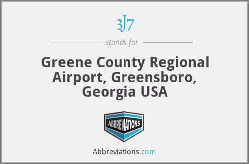 3J7 - Greene County Regional Airport, Greensboro, Georgia USA