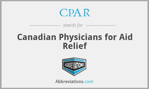 CPAR - Canadian Physicians for Aid Relief