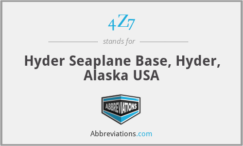 4Z7 - Hyder Seaplane Base, Hyder, Alaska USA