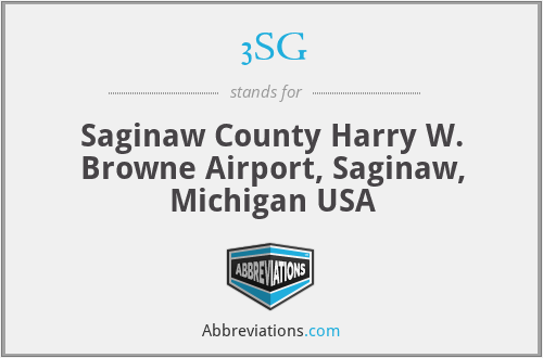 3SG - Saginaw County Harry W. Browne Airport, Saginaw, Michigan USA