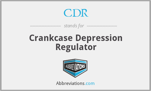 CDR - Crankcase Depression Regulator