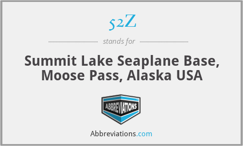 52Z - Summit Lake Seaplane Base, Moose Pass, Alaska USA