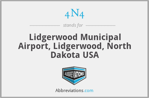 4N4 - Lidgerwood Municipal Airport, Lidgerwood, North Dakota USA