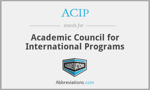 ACIP - Academic Council for International Programs