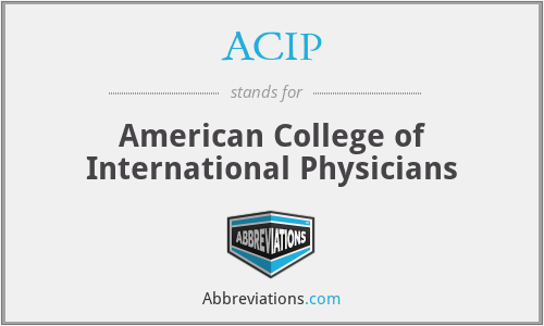 ACIP - American College of International Physicians