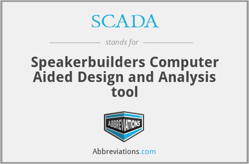 SCADA - Speakerbuilders Computer Aided Design and Analysis tool