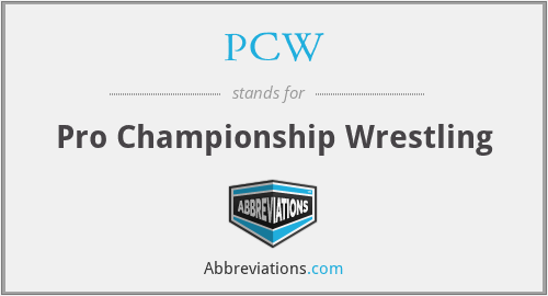 PCW - Pro Championship Wrestling