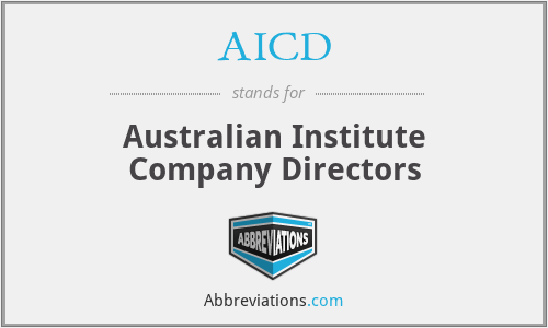 AICD - Australian Institute Company Directors