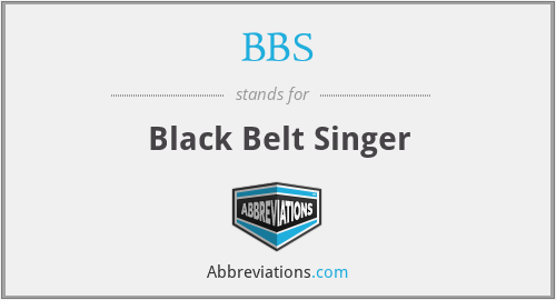 BBS - Black Belt Singer