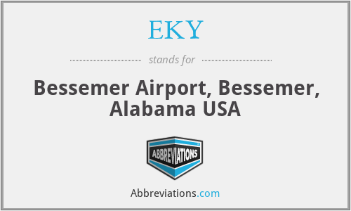 EKY - Bessemer Airport, Bessemer, Alabama USA