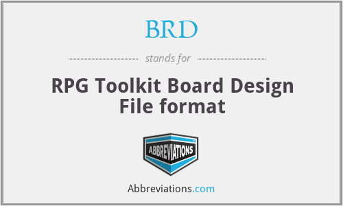 BRD - RPG Toolkit Board Design File format